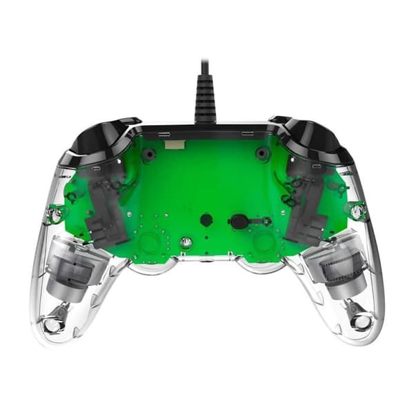 Manette filaire Compact Controller Nacon transparent grön för PS4 kompatibel med PC