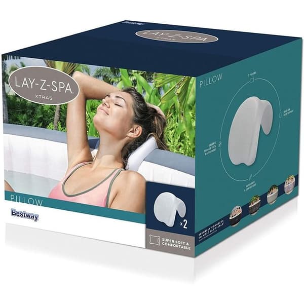 2 KUDDAR FÖR BESTWAY 60307 SPAPOOLER