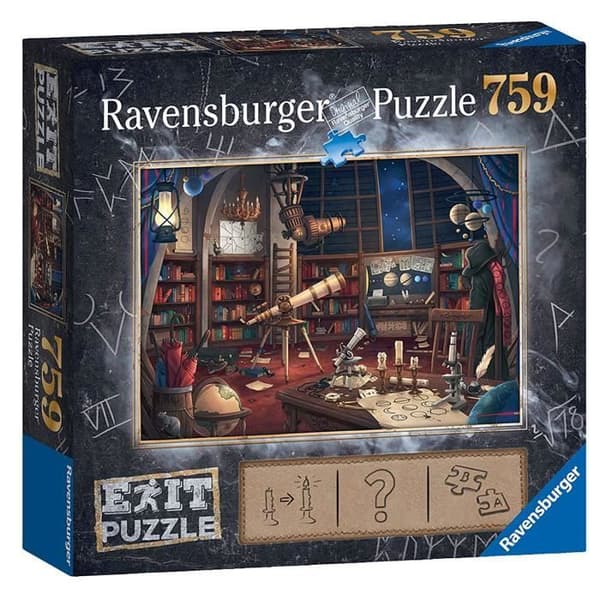 Pussel - RAVENSBURGER - Exit 1: Observatorium - 759 bitar - Interaktivt pussel - Astronomitema