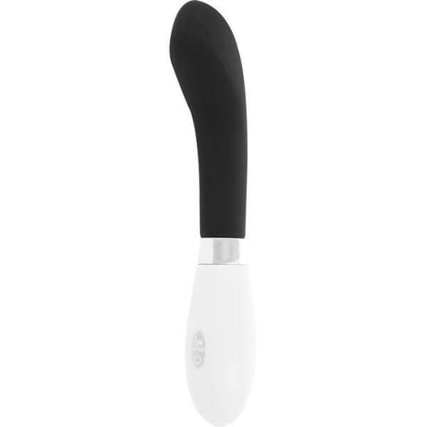 Vibrator - GLOSSY - JOHN - Svart - Silikon - Flexibel