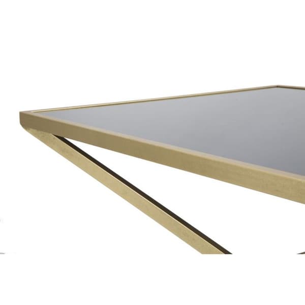 Soffbord Design "Pyramid" 110cm Svart & Guld