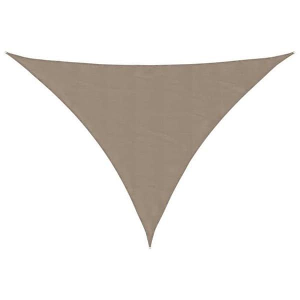 vidaXL Solskyddsduk Oxford triangulär 3x4x5 m taupe 135448