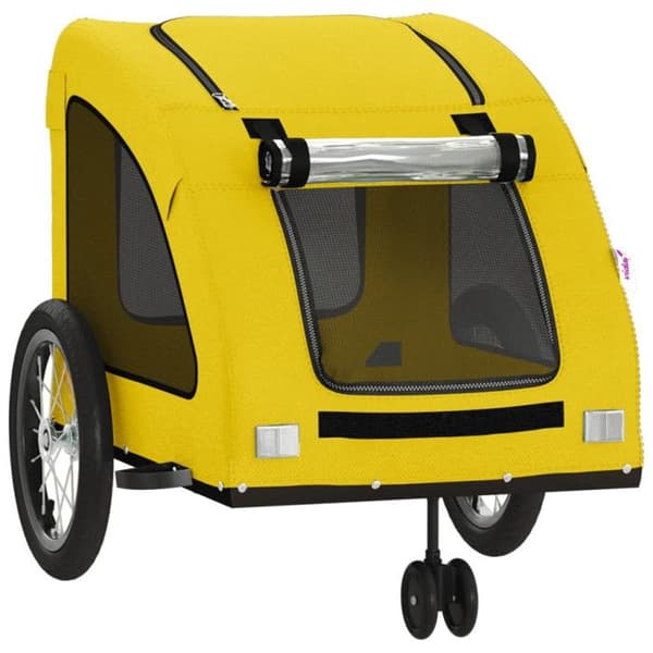 Gul cykelvagn för husdjur
