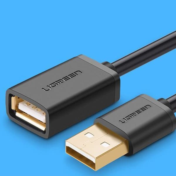 USB förlängningskabel - UGREEN - 2M - Svart - USB 2.0 - 480 Mbit/s