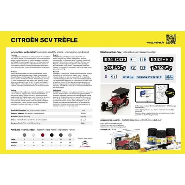 Modellbil: Citroën 5CV Trefle