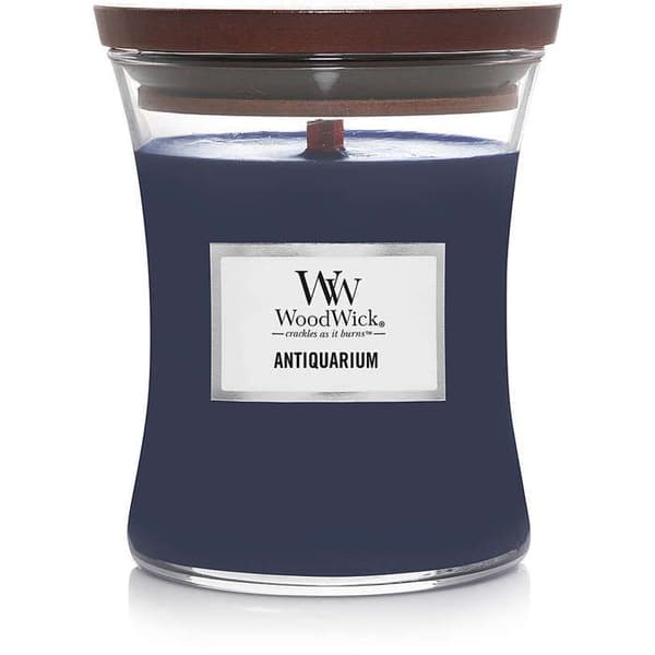 Medium Doftljus - Trä, Blå Glas - WoodWick - 1759808E