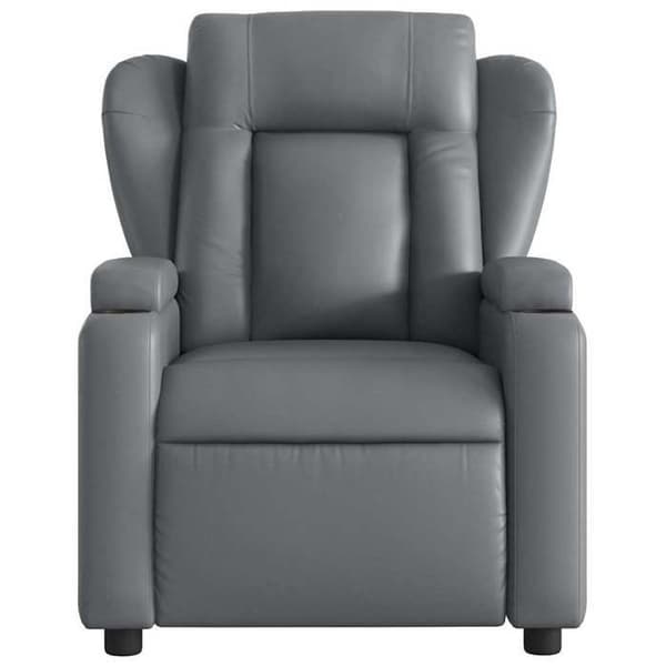 vidaXL Liggande massagestol Grå konstläder 372437