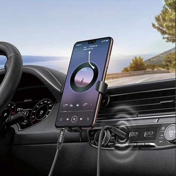 Mini-jack AUX stereo 3,5 mm 1 m - svart