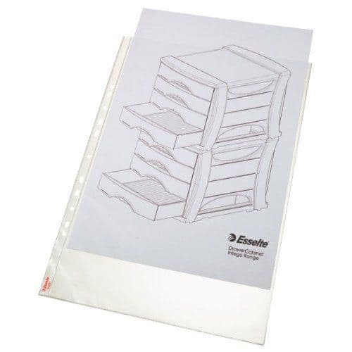 Perforerade fickor - Esselte - 55231 - Polypropen A3 - Transparent - 50 st.