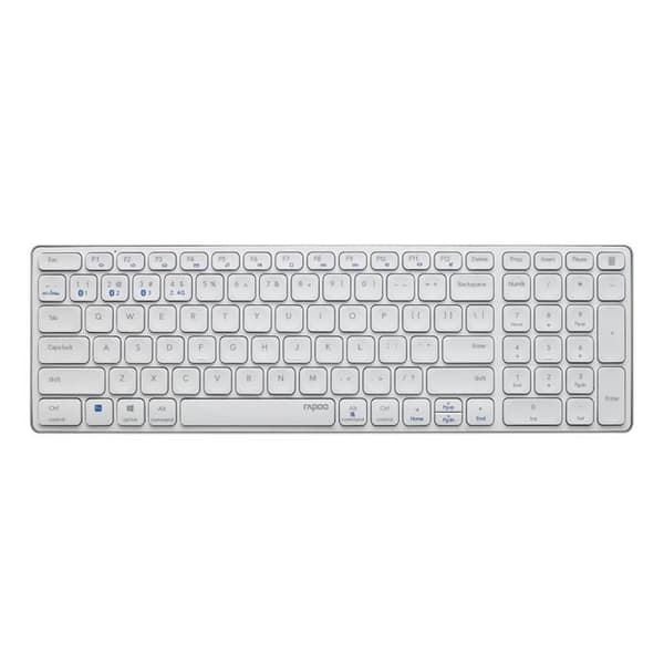 Trådlöst tangentbord - RAPOO - E9700M - Bluetooth 3.0/4.0/5.0 - Kompakt design - Sifferblock