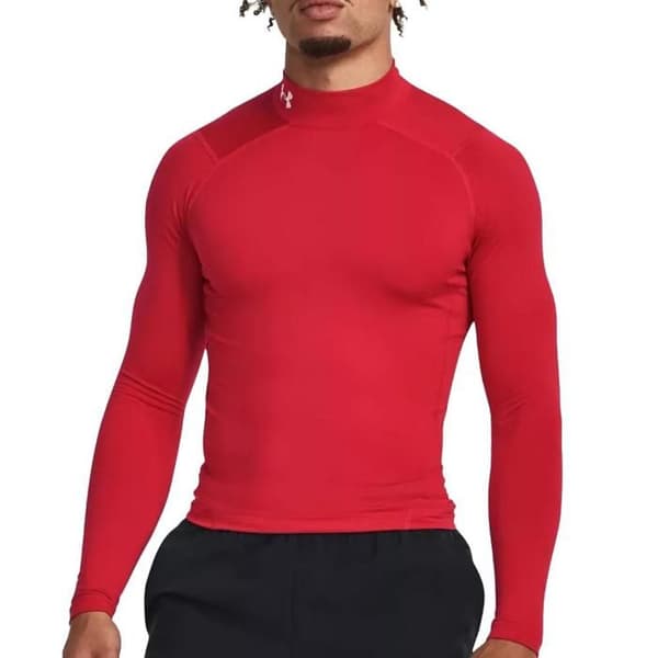 Under Armour Comp Mock Röd T-shirt Herr