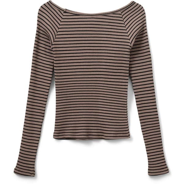 Blus flicka Sofie Schnoor Somasy - brunrandig