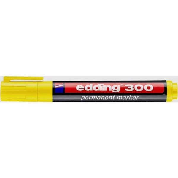 Permanent Märkpenn - EDDING - 300 - Gul - Oupphörlig - Opaqu