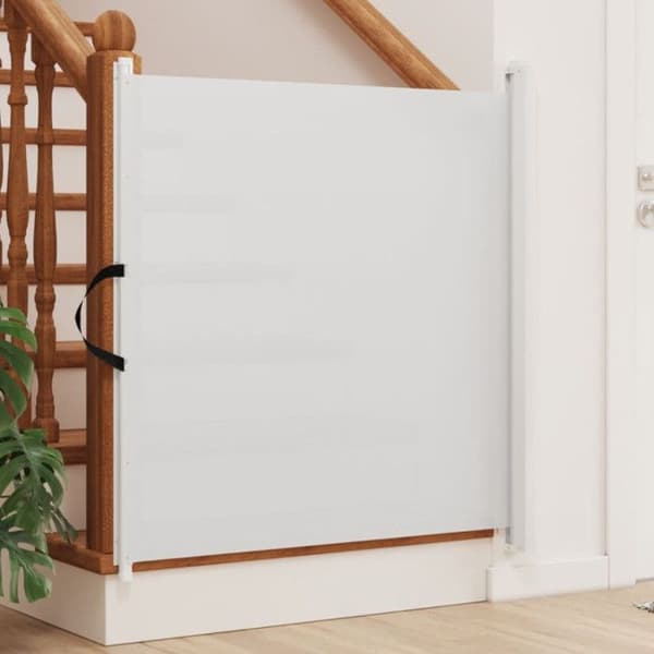 Vit retractable för husdjur vit 117,5x125 cm