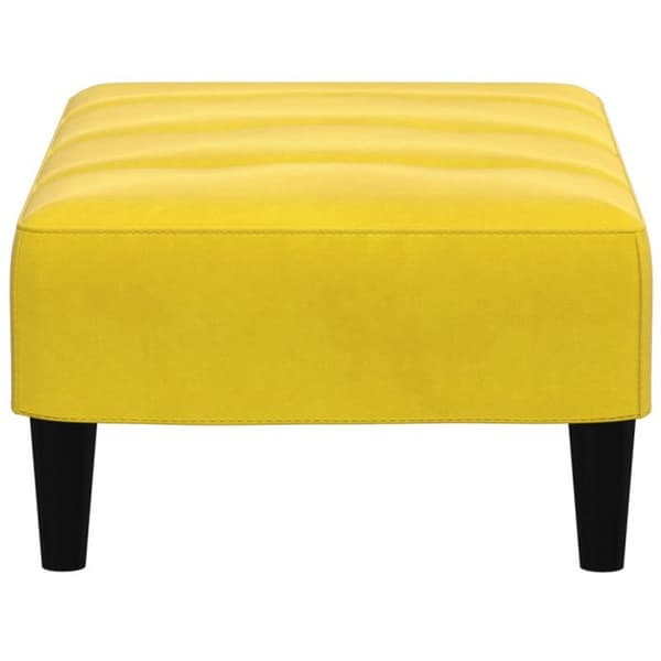 Repose pied gul 77x55x31 cm sammet