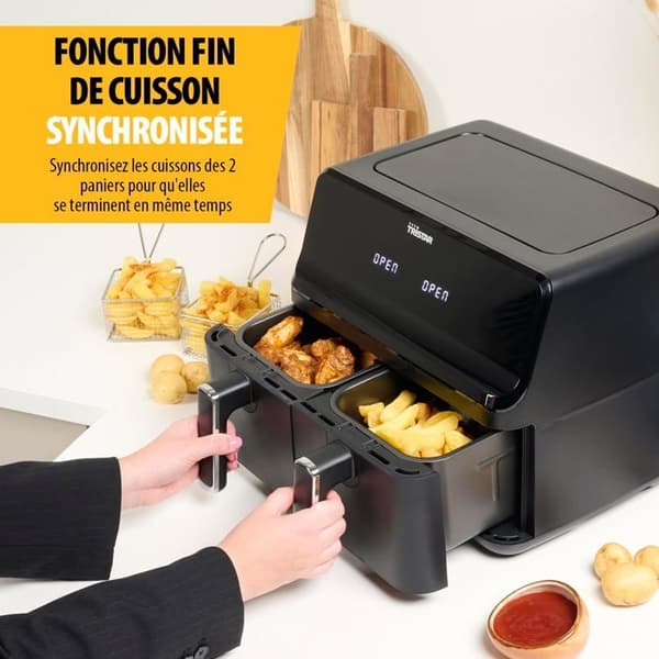 Luftfritös - TRISTAR - FR-9026 - Dubbelkorg 8L - 2700W - 8 Program