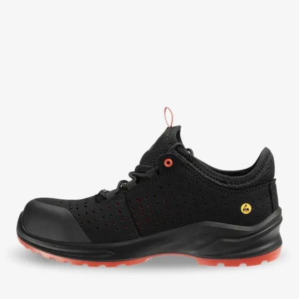 Chaussurer Modulo S1PS Safety Jogger Low Perf - Svart / Röd