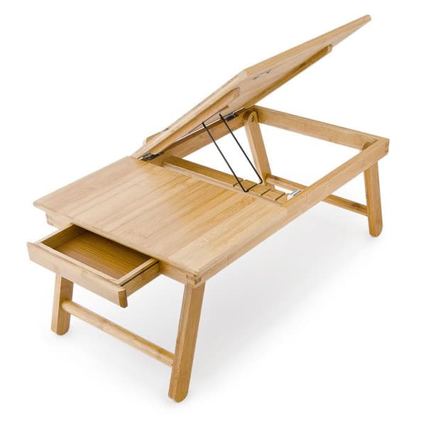 Laptopbord - bambu - mångsidigt - justerbar höjd