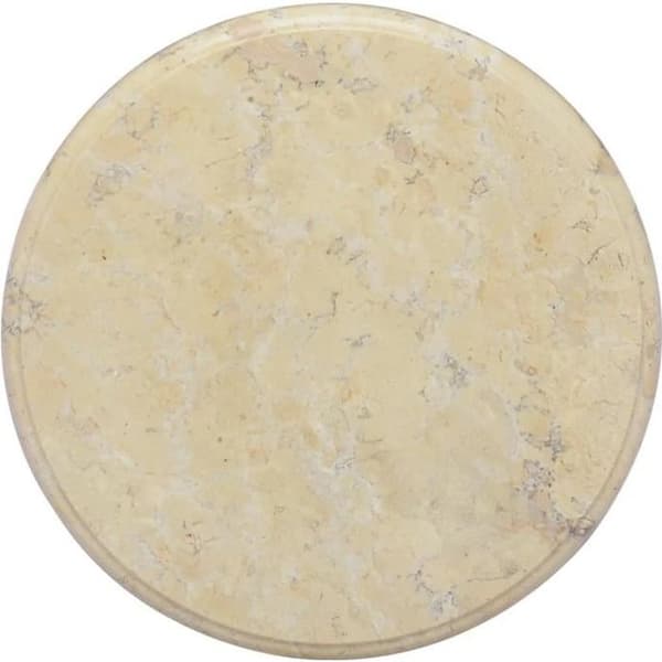 vidaXL Bordsskiva Creme Ø40x2,5 cm Marmor