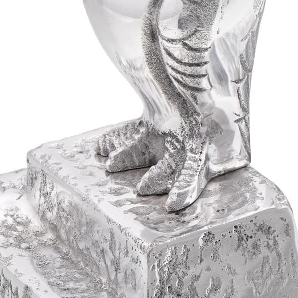 Bokstöd 2 st Silver 12x9x19 cm Aluminium Uggla