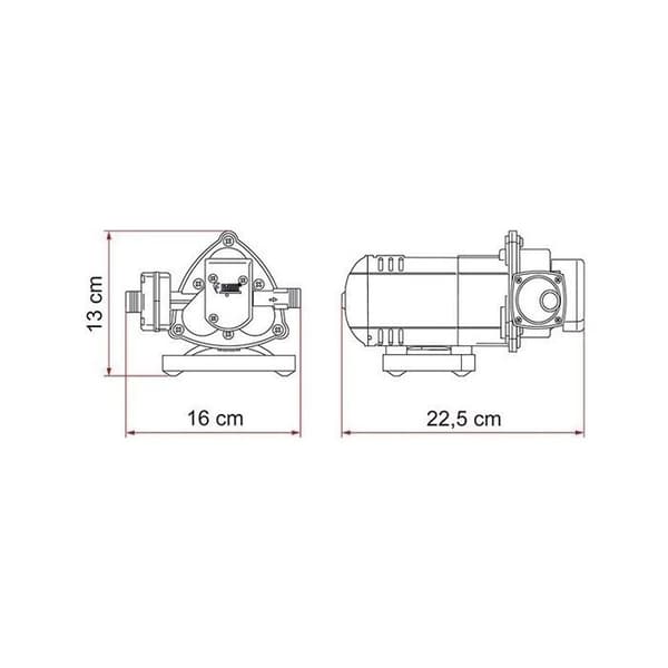 FIAMMA Pumpar Auto 12 Volt 7 Liter per Minut