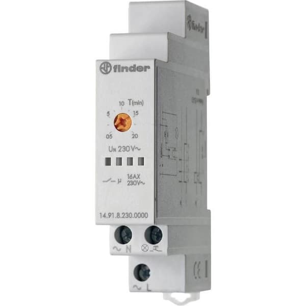 Finder 14.91.8.230.0000 Profiltrapptimer 230 V/AC