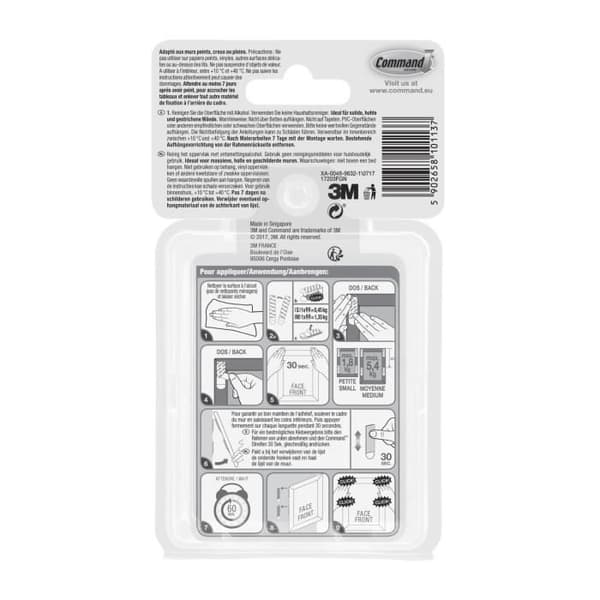 3M Tabs fästbräda sortiment - Vit - 18PM + 16MM