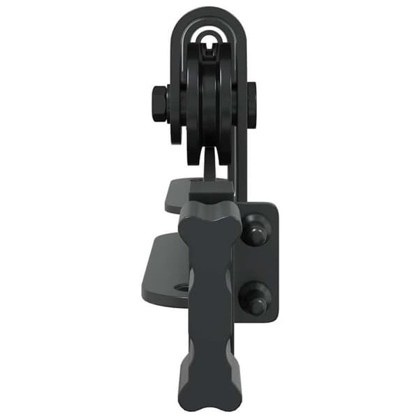 Skåpskjutdörrsset 122 cm kolstål