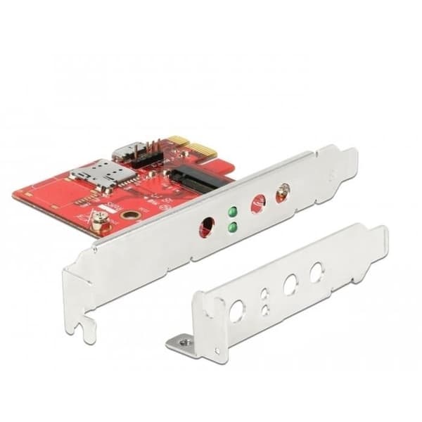 DeLOCK 91748 CompactFlash-minneskort - PCI Express x4 3.0 - Röd