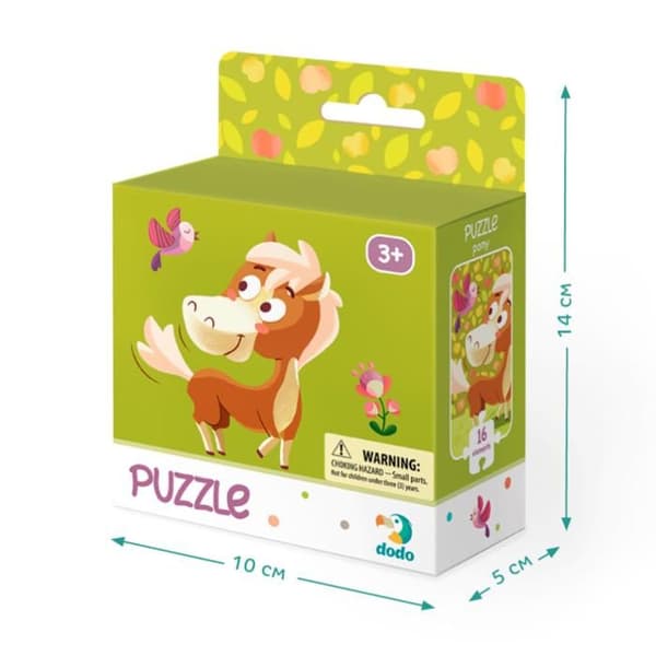 Pussel - DODO - 0114 - 16 Bitars - Multikolor - För Barn 3 år och uppåt