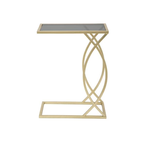 Sidobord Design "Glam" 60cm Svart & Guld