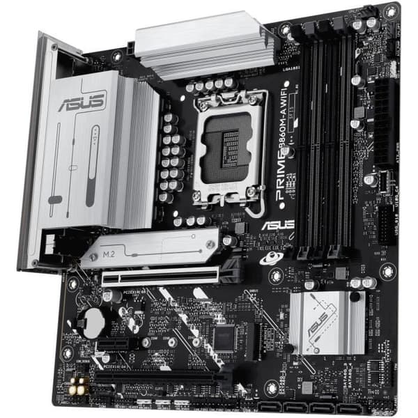 Moderkort - ASUS - PRIME B860M-A WIFI - Intel B860 LGA 1851 (Socket V1) micro ATX