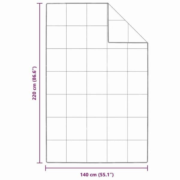 vidaXL Vintertäcke Vit 140 x 220 cm Dun 42007657