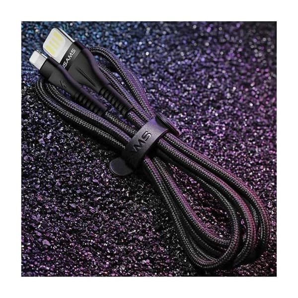 USAMS Lightning-kabel 1,2 m Snabbladdning Rosa