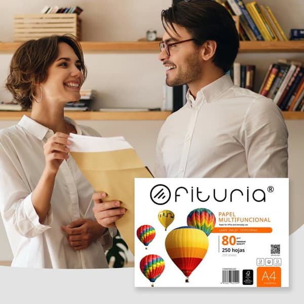 Skrivarpapper - bunt - rulle Ofituria - COM0300