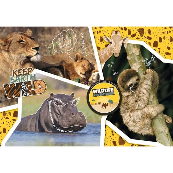 National Geographic barnpussel - Clementoni - Wild - 104 bitar