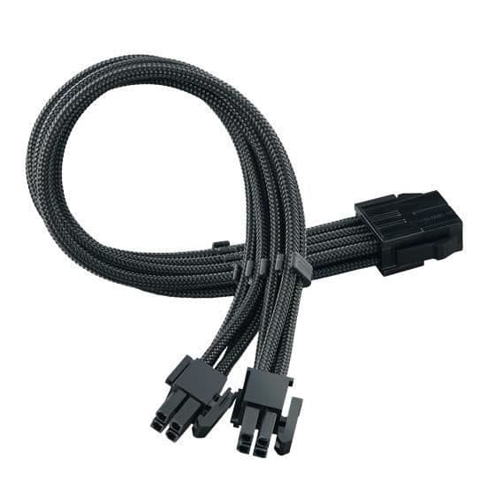 Strömkabel - SILVERSTONE - SST-PP07E-EPS8B - 30CM - 8-pin EPS12V - Svart