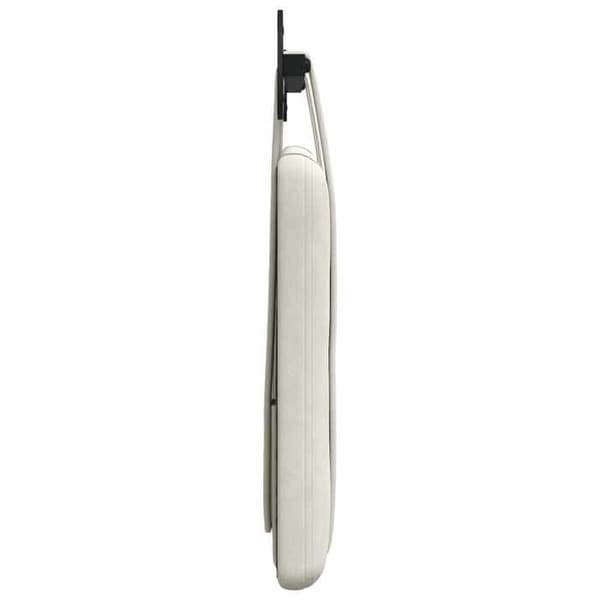 vidaXL Väggmonterad Sänggavel Creme Sammet 42031618