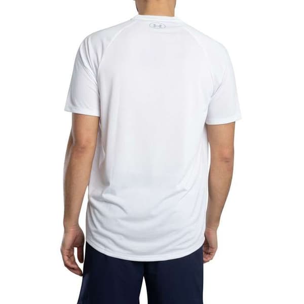 T-shirt Herr - Under Armour - Tech 2.0 - Vit - Polyester - Korta ärmar