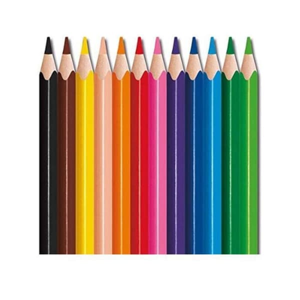 Triangulär krita - BIC KIDS - Evolution Triangle - Flerfärgad - Pack om 12 - För barn från 3 år