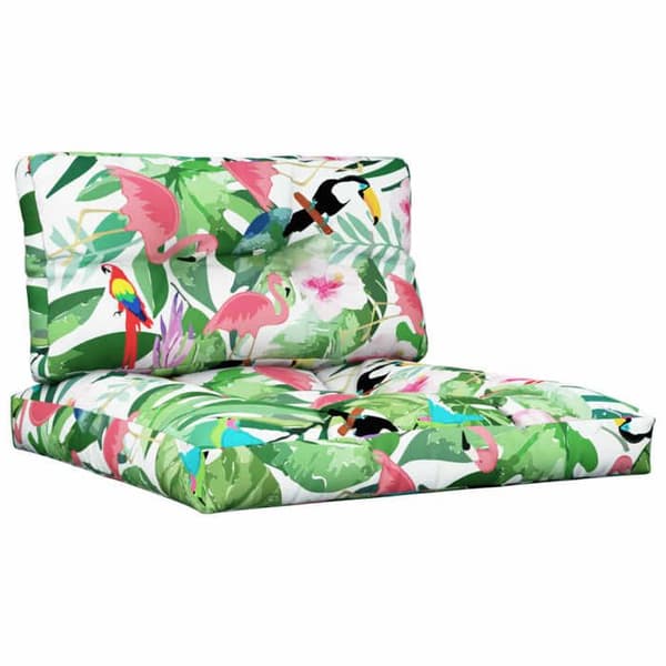 vidaXL Pallkuddar 2 st Multicolor Tyg 360706