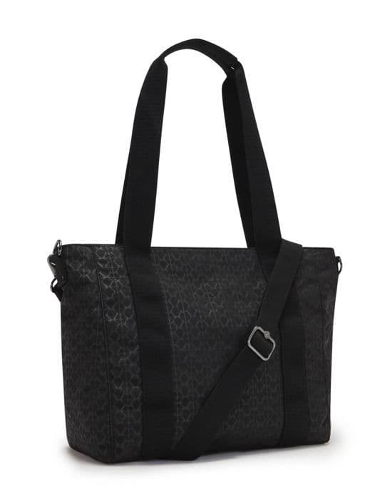 Axelväska - Kipling - Basic Plus Asseni Tote S - Svart - 100% polyamid - Dragkedja