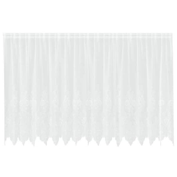 Spetsgardin - vidaXL - Vit - Polyester - 140x400 cm - Ljusfiltrerande - Integritetspaneler