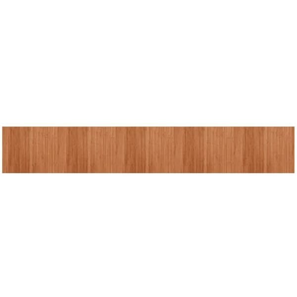 vidaXL Rektangulär matta brun 80x500 cm bambu, vardagsrumsmatta, rektangulär matta, modern matta, sovrumsmatta till 376794