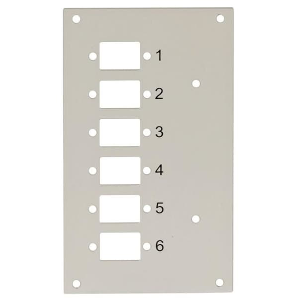 INTELLINET - INTELLINET I-CASE DIN SPL6SCS FRONTPANEL 6 SC Simplex Anslutningar PER OPTISK LÅDA