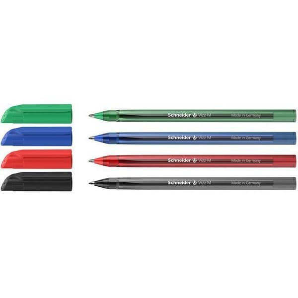 Schneider kulspetspenna Vizz M 12 cm 4 st