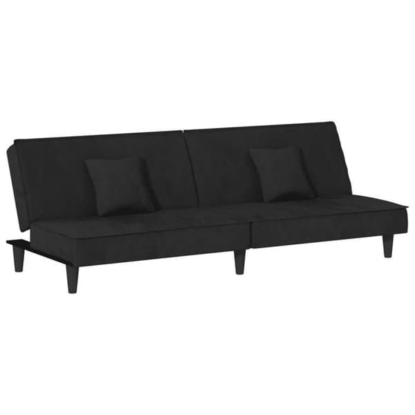 vidaXL Sängsoffa svart Sammet 351911