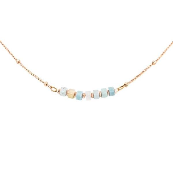 Collier PIANA i Amazonitstenar