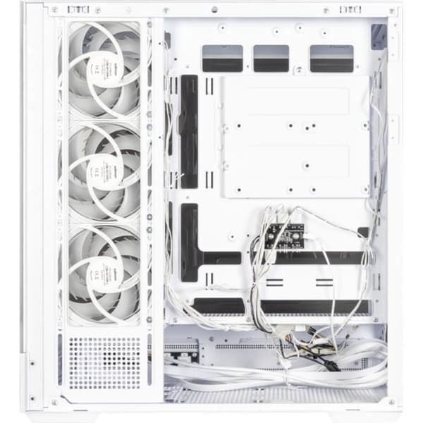 Chassi utan strömförsörjning - ZALMAN P40 DS - Mid-tower - ATX-format - Vit