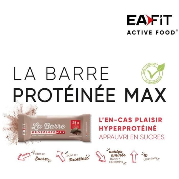 EAFIT - MAX Intense Chocolate proteinbar - 16 bar display